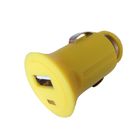 Smartphone のための黄色い携帯用小型 USB 車の充電器マイクロ USB