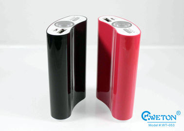 昇進 6600mAh ギフト力銀行、移動式バッテリー・バックアップの充電器の白く赤い黒