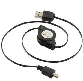引き込み式のマイクロ usb ケーブルの充電器ケーブル