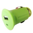 単一 USB が付いている薄緑の小型 USB 車の充電器の携帯用 1.2A マイクロ