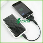 黒い/白の普遍的な携帯用太陽充電器の携帯電話の太陽エネルギー銀行充電器